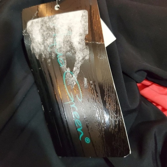 Aqua Green Swimsuit Womens Size Small Coral Black One-piece Adjustable Straps - Picture 12 of 12